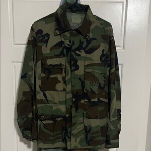 Camouflage Military Jacket (VINTAGE)